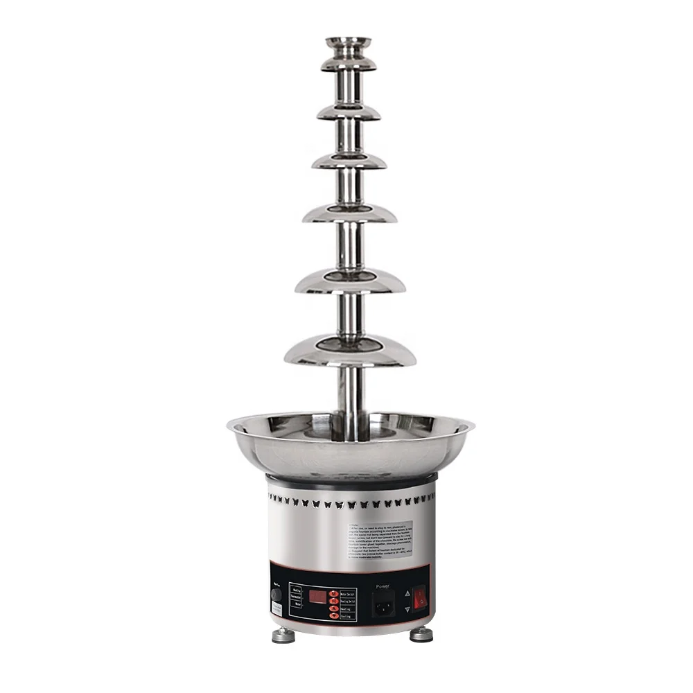 6 Tiers Chocolate Fountain Stainless 5kg Commercial Party Chocolate Fountain Chocolate Waterfall Machine 110V/220V/240V