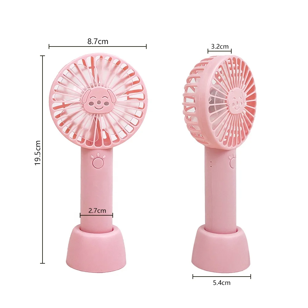 Promotional Mini Handheld Fan Small Personal Portable Fan Speed Adjustable USB Rechargeable Fan for Women Girls Kids Outdoor
