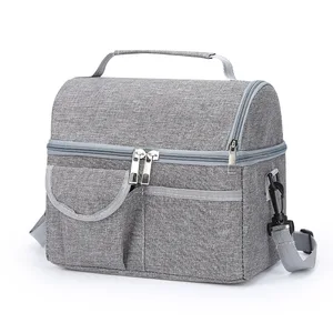 Custom logo Large Capacity Insulated Shoulder Ice Cooler Bag Waterproof  Picnic Storage Thermal Tote Lunch Bag for Adult