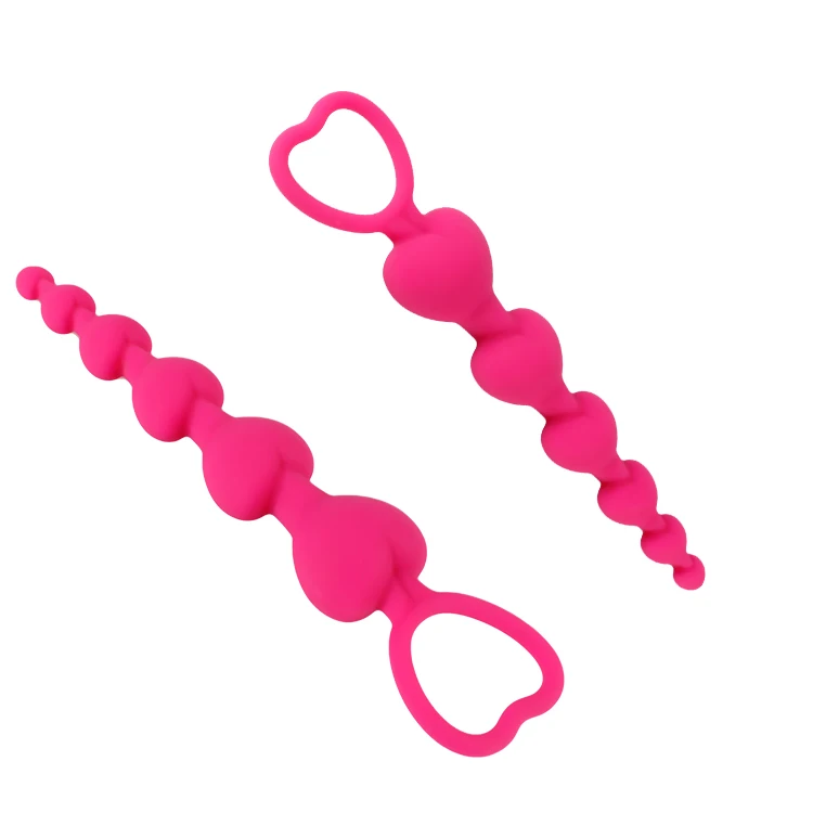 Amoura magenta silicone anal and prostate plug front view
