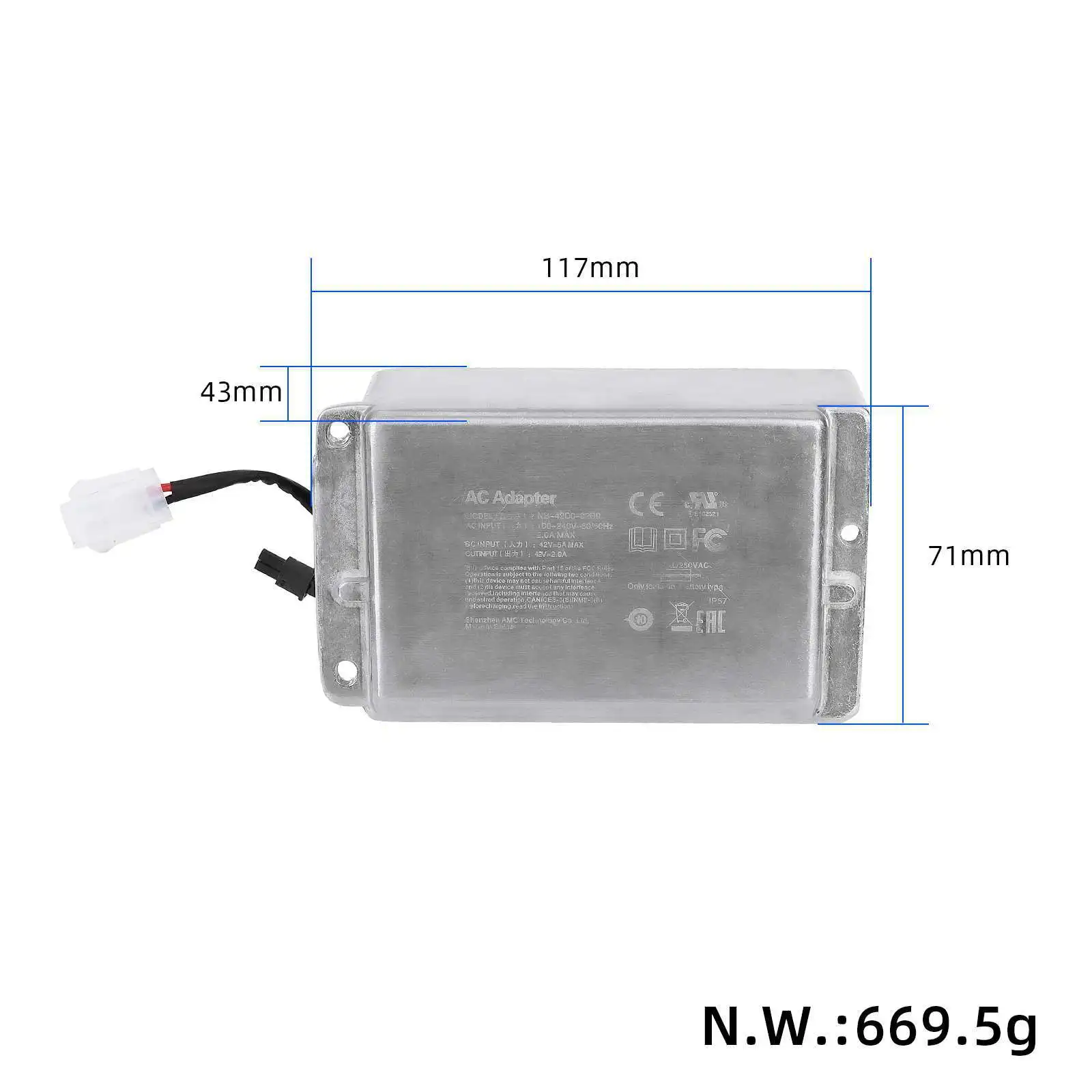 Ninebot Electric Scooter Accessories Power 42V2A with Built-in Charger Dualtron Chargeurs Trottinette Electrique Scooter Parts