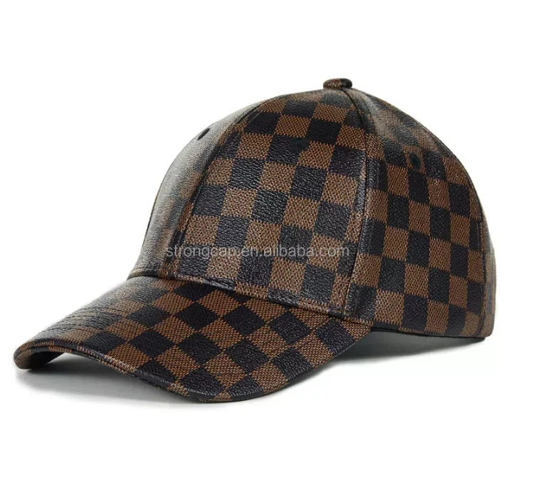 Berretto Da Baseball Con Berretti Da Baseball All'ingrosso A 6 Pannelli In  Pelle Con Cappelli In Pu 100% Personalizzati Di Buona Qualità Con Cappello  In Pelle Scozzese - Buy Di Cuoio Dell'unità