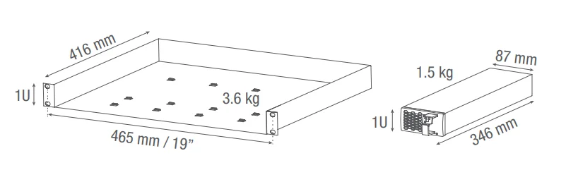 (Part No. T611730201) Bravo 10 - 48/230 Modular inverter to efficiently secure critical applications from 1.25 kVA CE+T
