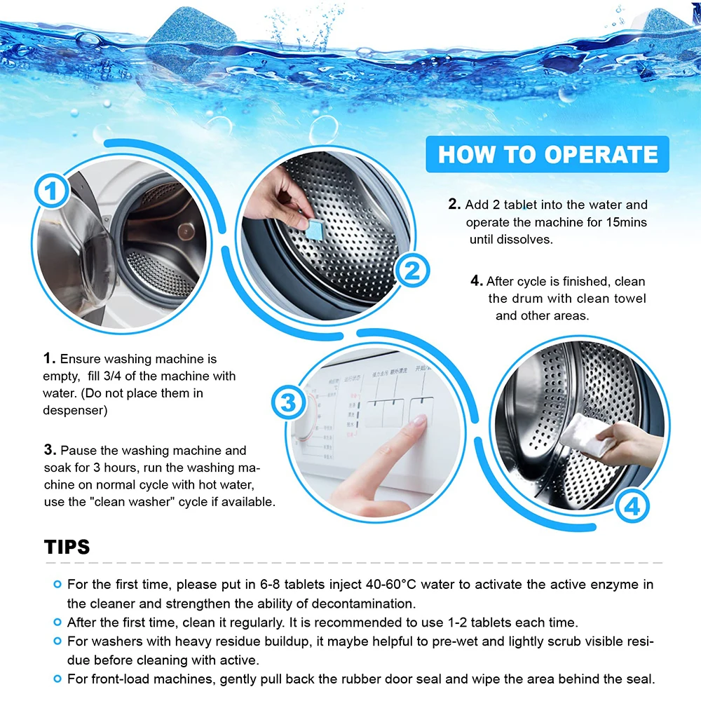 Eco Friendly Denture,Toilet,Washing Machine And Dishwasher Multipurpose