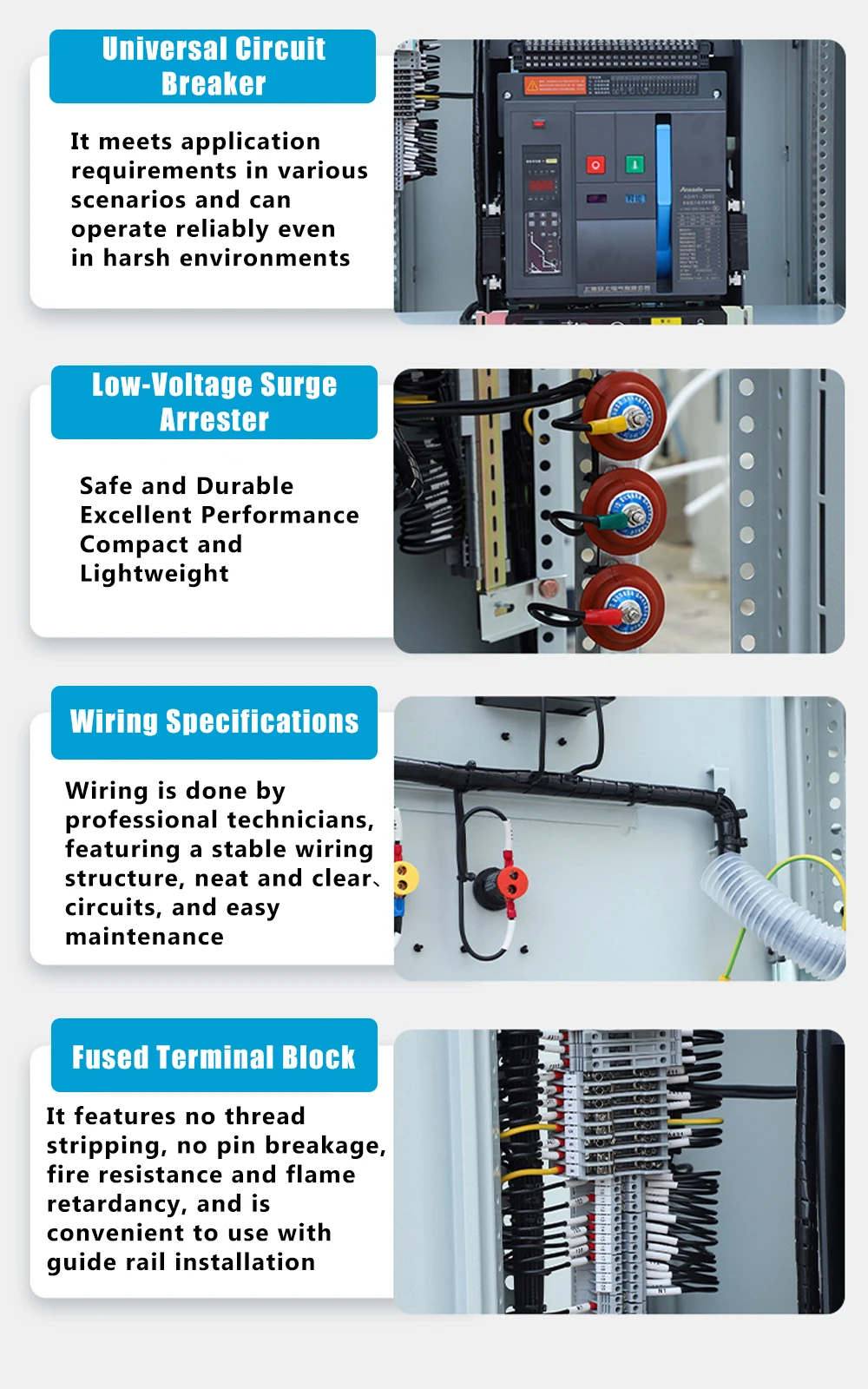 GCS Steel Distribution Box 63A Breaker Low Voltage Electrical ...