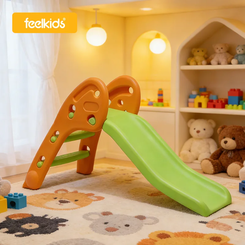 Feelkids Educational Indoor Foldable PE Plastic Slide Children's Playhouse Equipment for Daycare & Kindergarten Home Use on Sale
