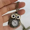 Montre collier hibou en bronze