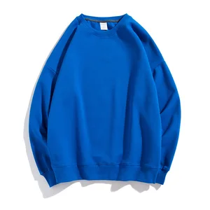 Wholesale High Quality Cotton Drop Shoulder Oversized Crew Neck Custom Hoodies Sweatshirts