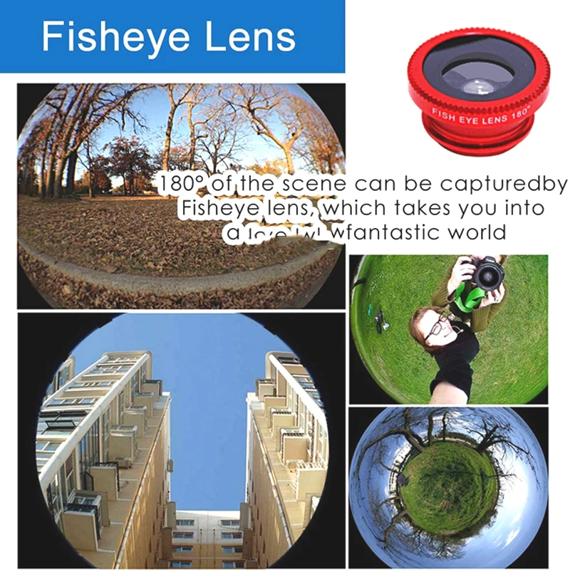 Camera Compatible All Cell Phones Portable 20mm Wide Angle Macro Fisheye 3 in 1 Lens