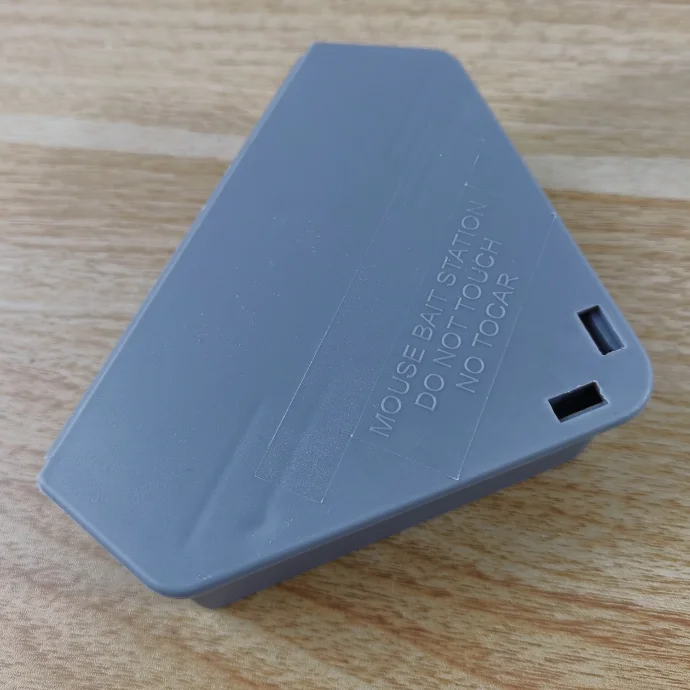 Outdoor Indoor Lockable Plastic Mouse Trap Box with Key PP Rat Bait Station for Rodent Mice Control