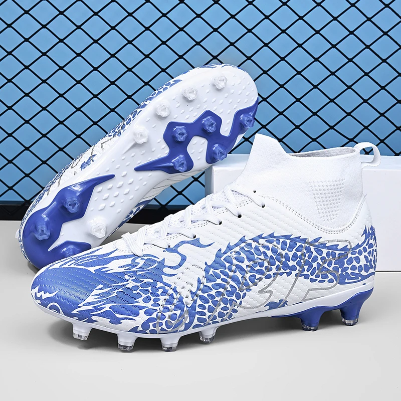 New Breathable Wear-resistant Summer Football Shoes Plastic Spikes Shoes  Football Artificial Turf Soccer Shoes