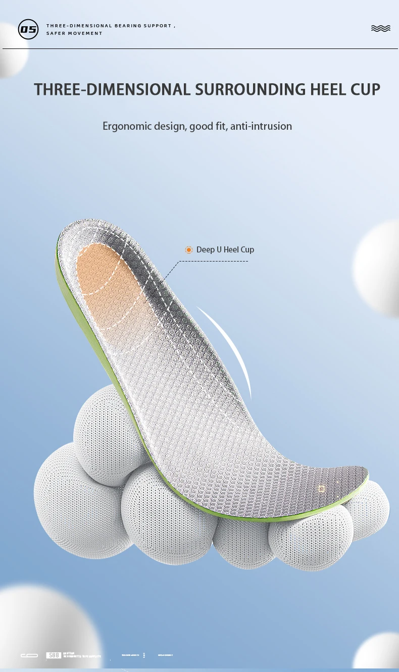 Custom Basketball Sports Insoles Poron Arch Support