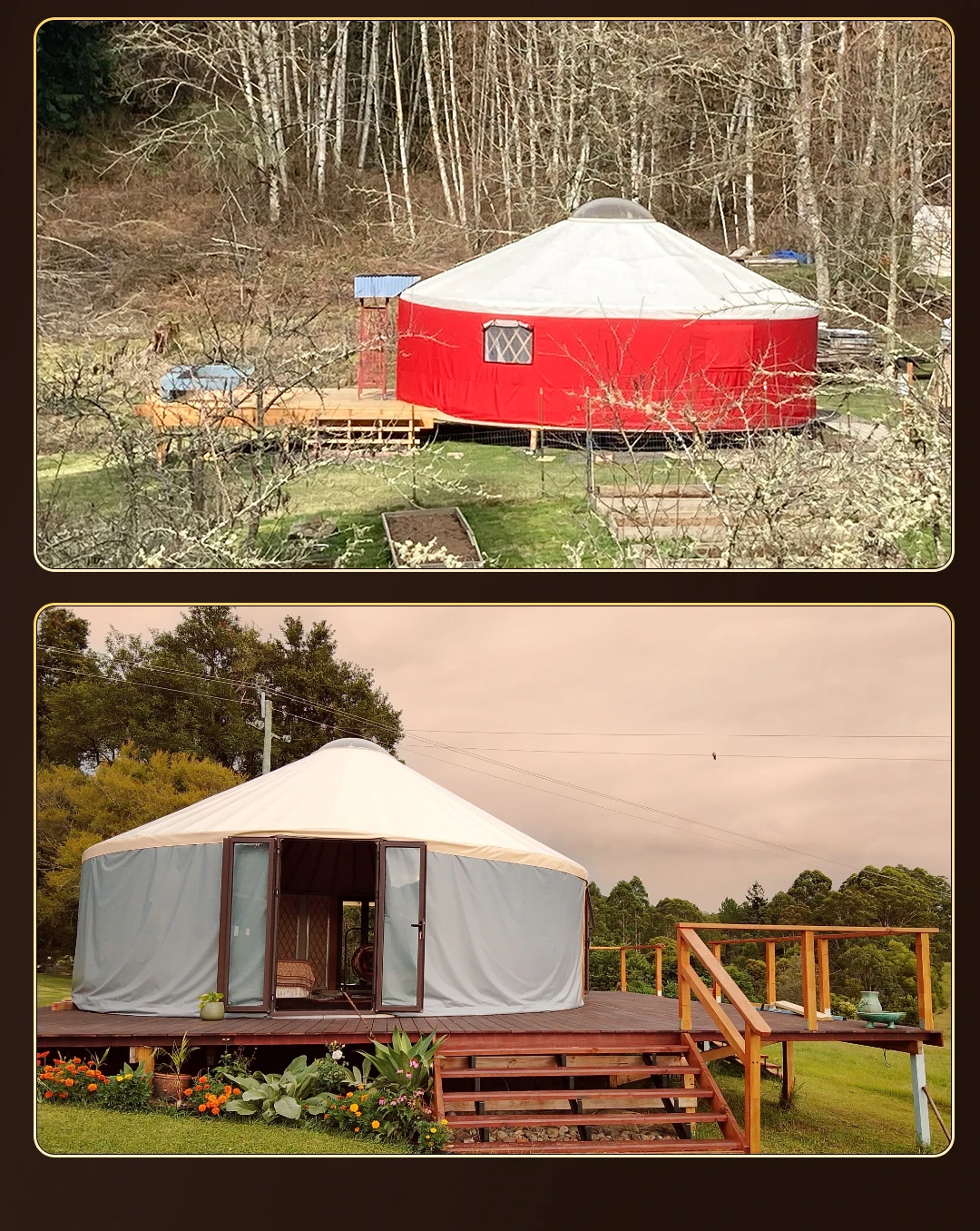 ◆YURT◆ Hibou [YB008_BK] Camping Yurt Instruction | Mongulai
