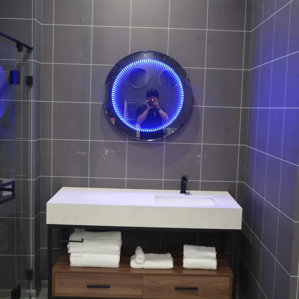 Заводская оптовая продажа хорошее качество сенсорный датчик современный настенный Туннель времени 3d светодиодное бесконечное