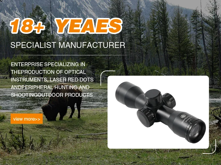 WAREAGLE Tactical Optical Scope 4x30 With Red Green Illumination Hunting Scope  Long Range Tactical Hunting Optic Sight