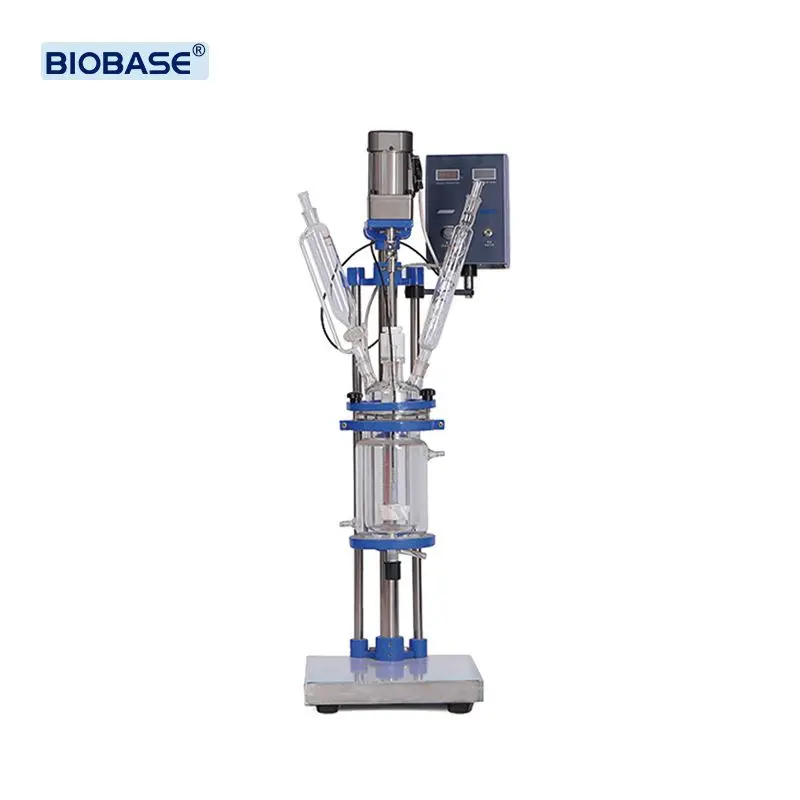 BIOBASE Electric 100L Glass Reactor Lab Chemical Extraction Jacketed Glass Reactor