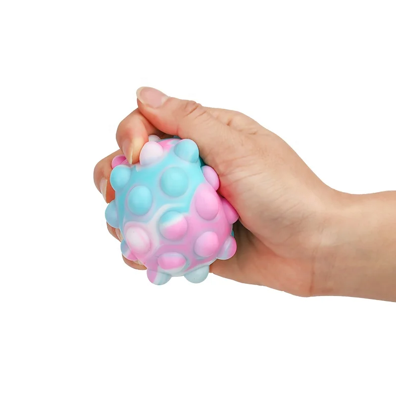 Новое поступление, силиконовая игрушка-головоломка, полиуретановый антистрессовый мяч с пузырьками, 3D антистрессовый мяч
