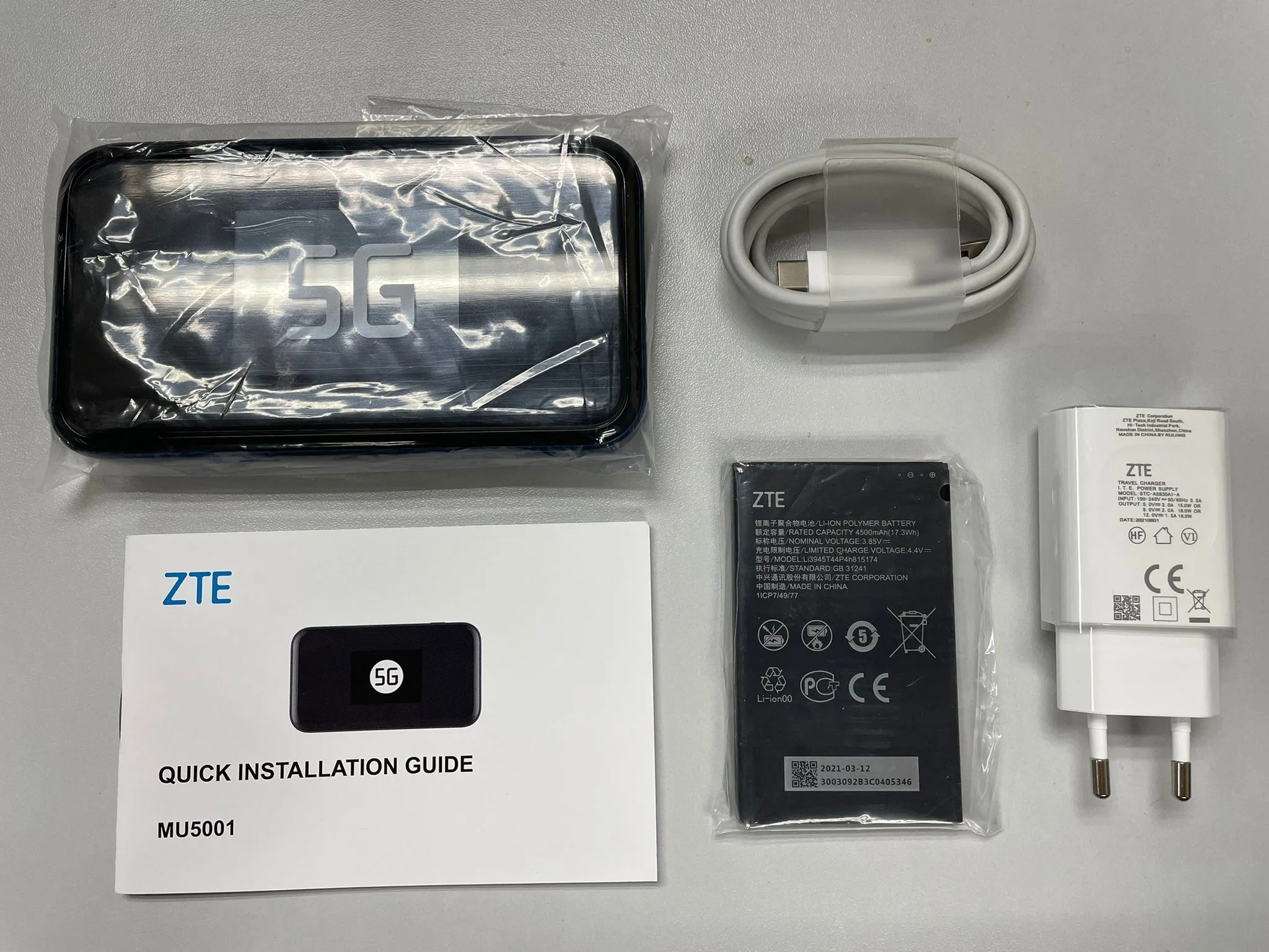 ZTE 5G Mobile WiFi Router MU5001 ZTE MU5001 5G Router