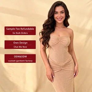 Fashion Design Women Elegant Solid Color Casual Dress Sleeveless Bodycon Women Dresses Summer