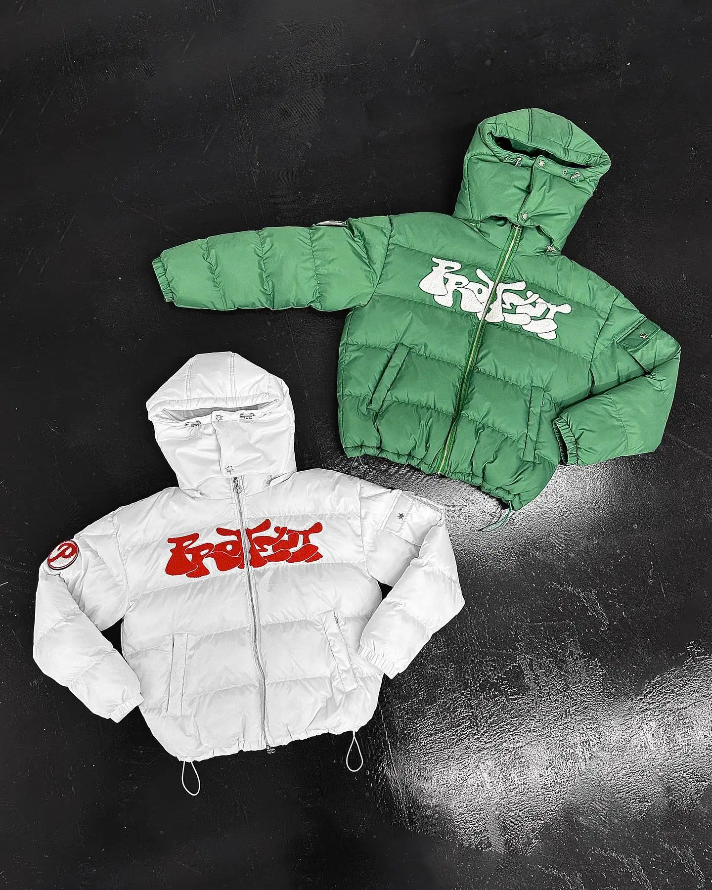 Salati Custom Designer Printed Oversized Zip up Warm Padded Quilt Bubble Puffer Winter Homme Snowboards Jacket Men's Down Coats