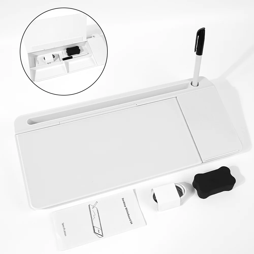 Small Computer Desk Pad Whiteboard Note Board Led Lighting Desktop Whiteboard With Calculator for Home Office