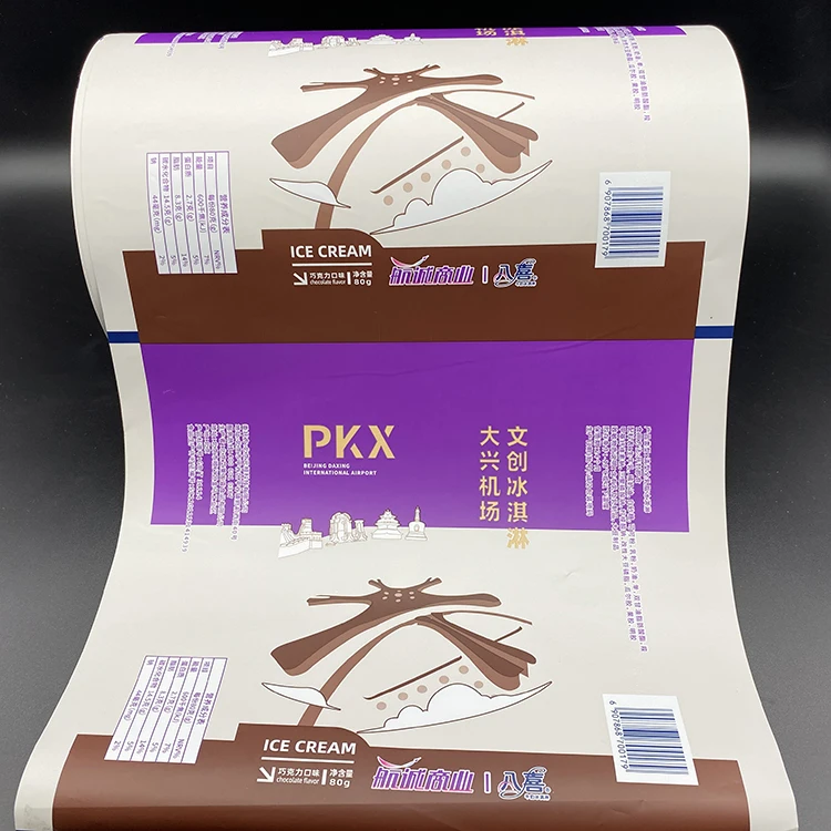 EB Matte Printed Custom 2.1 Mil Snack Web Silver Bagging Machine Potato Chips Packing Roll Stock Ffs Film for Popsicle Packaging