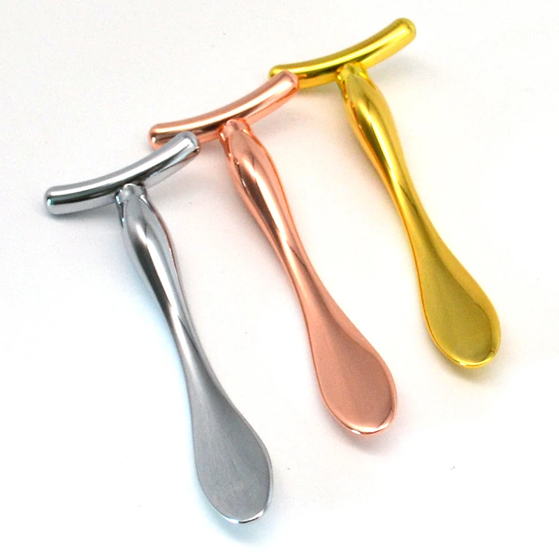 Cosmetic Spatula Custom Face Cream Spatula Cosmetic Beauty Metal Massage Stick For Face