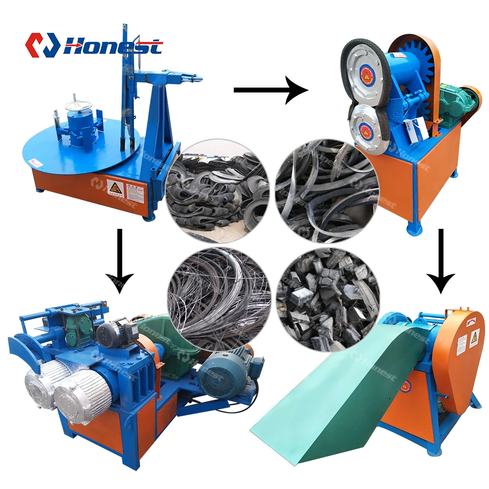 Otr Truck Cutter Waste Tyre Cutting Machine Cost for Tyre Recycle