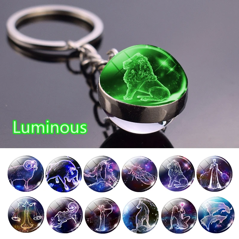 zodiac charms keychain