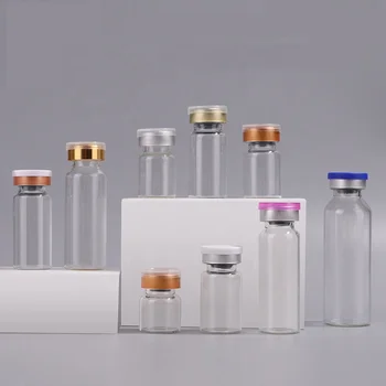 2ml 3ml 4ml 5ml 6ml 7ml 8ml 10ml 15ml 20ml 30ml clear glass vials bottle for cosmetics and pharmacy medicine
