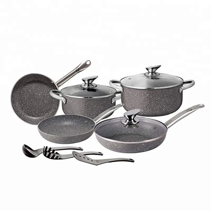 Imarku 16-Pcs Nonstick Granite Coating Cookware Pots & Pans Set