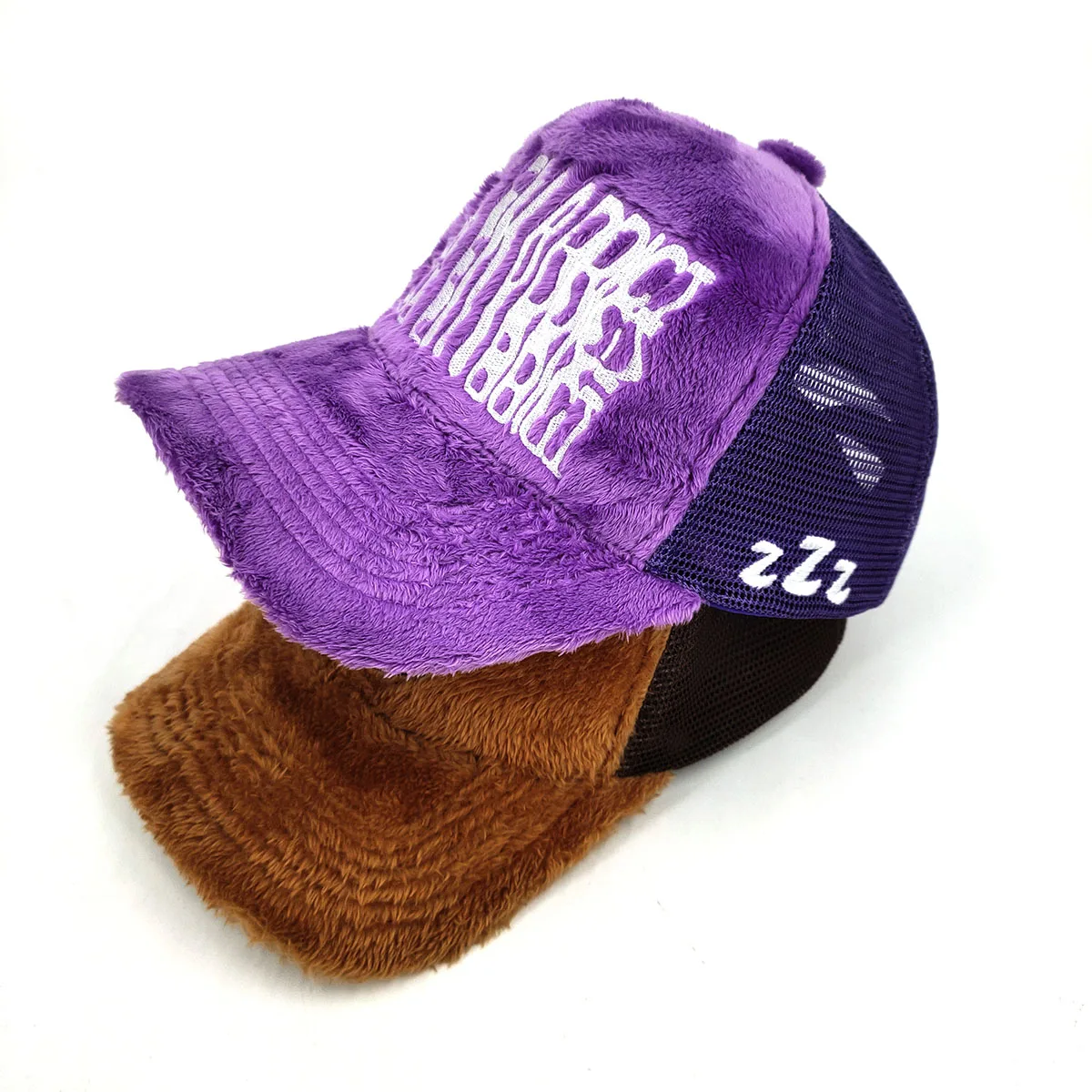 Shop High Quality Fluffy Velvet Trucker Caps with Custom  display picture 2