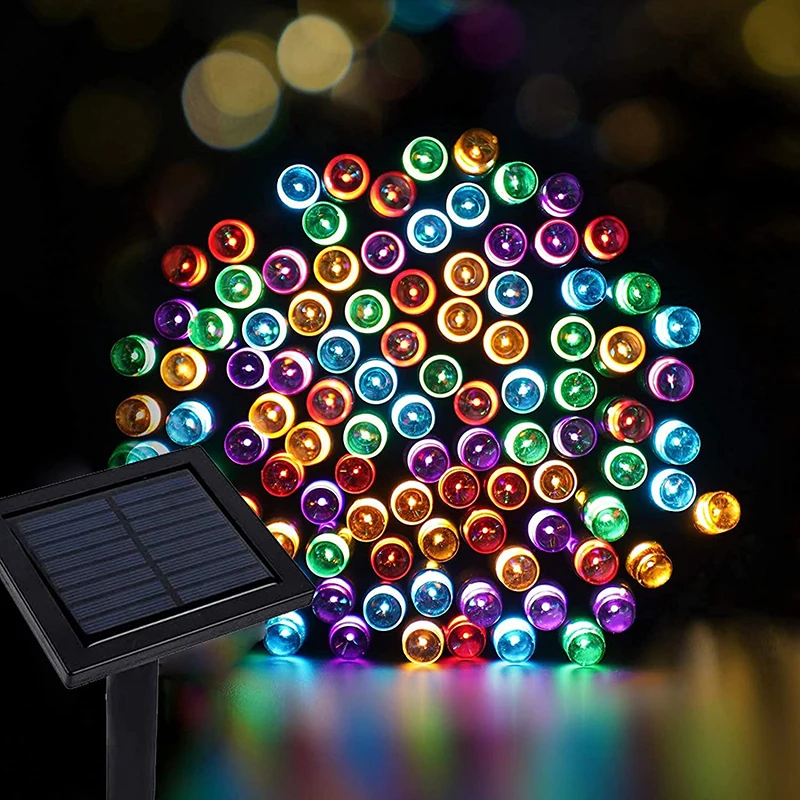 72ft 200 LED 8 Modes Outdoor String Lights Waterproof Solar Fairy Lights Christmas Solar String Lights for Garden, Patio, Fence