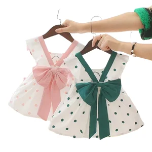 Summer New Dress Fashion Children Bow Sleeveless Princess Skirt 0-3 Years Old Baby Skirt Girls' Dresses for Summer