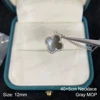 Necklace-Silver-Gray