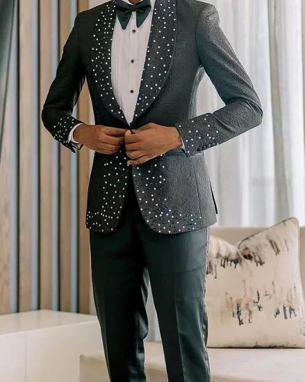 Tailor Made Boutique Embroidery Sequins Shining Custom High End Wedding ...