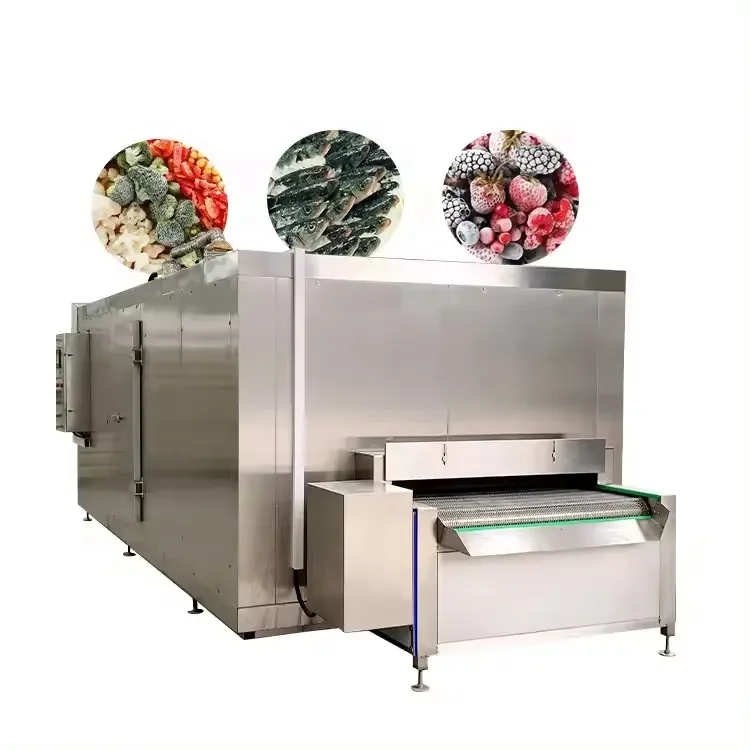 Dumplings Quick Iqf Tunnel Freezer for Meatball Freeze Cold Storage Design Room Fast Freezing Quick Cooler blast freezer blast frozen