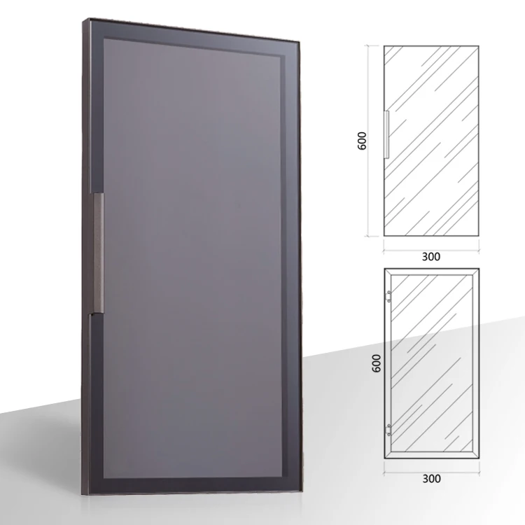 6063 T5 T6 Powder Coated Aluminum Extrusion Profiles Modern Minimalist Luxury Custom Metal Door Frames for Kitchen Cabinet