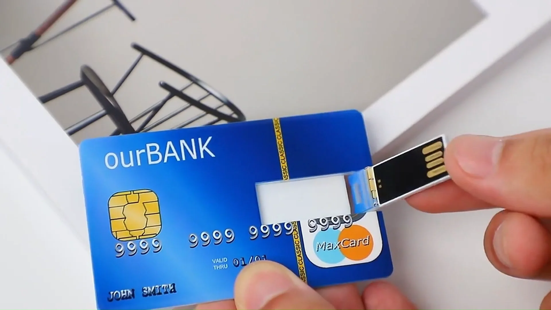 Business Card Usb 2.0 Pendrive Custom Logo Full Color Printing Gift