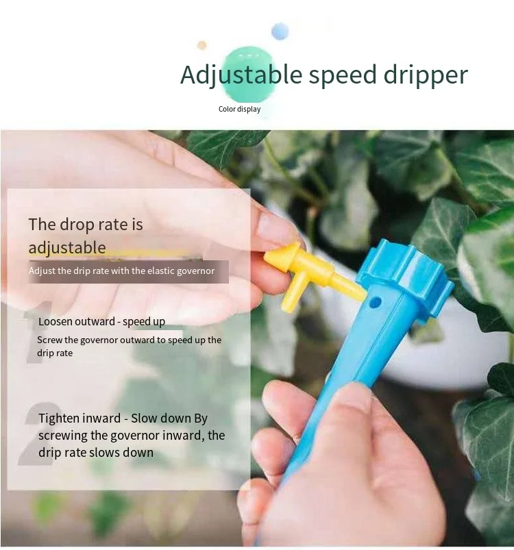 Flower watering device Dripper drip irrigation adjustable soaker lazy green plant automatic watering device manufacture