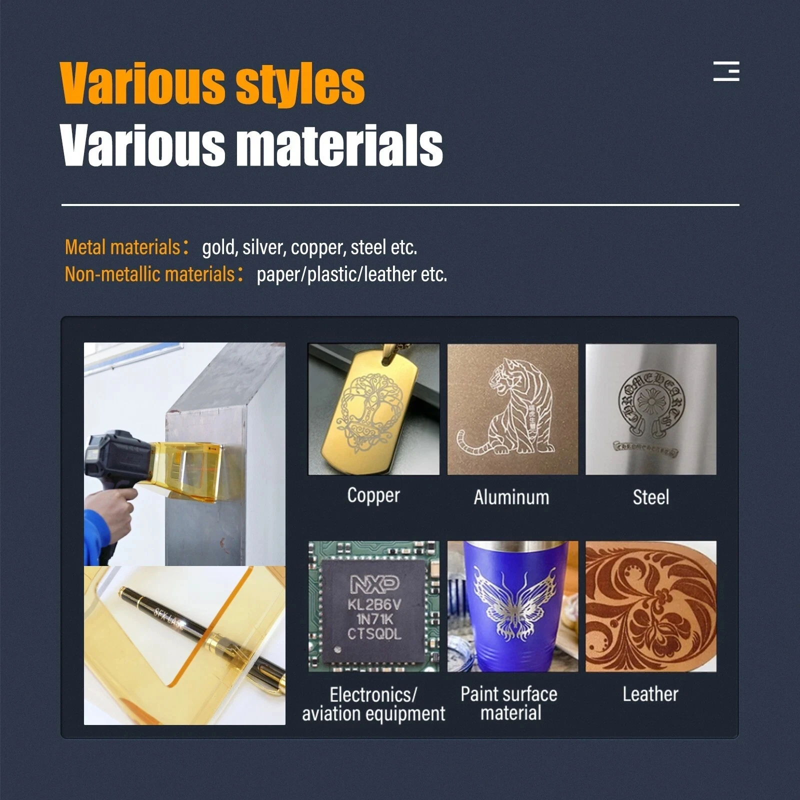 Mini Fiber Laser Engraver 30W Fiber Laser Marking Machine MAX Handheld Laser Marker