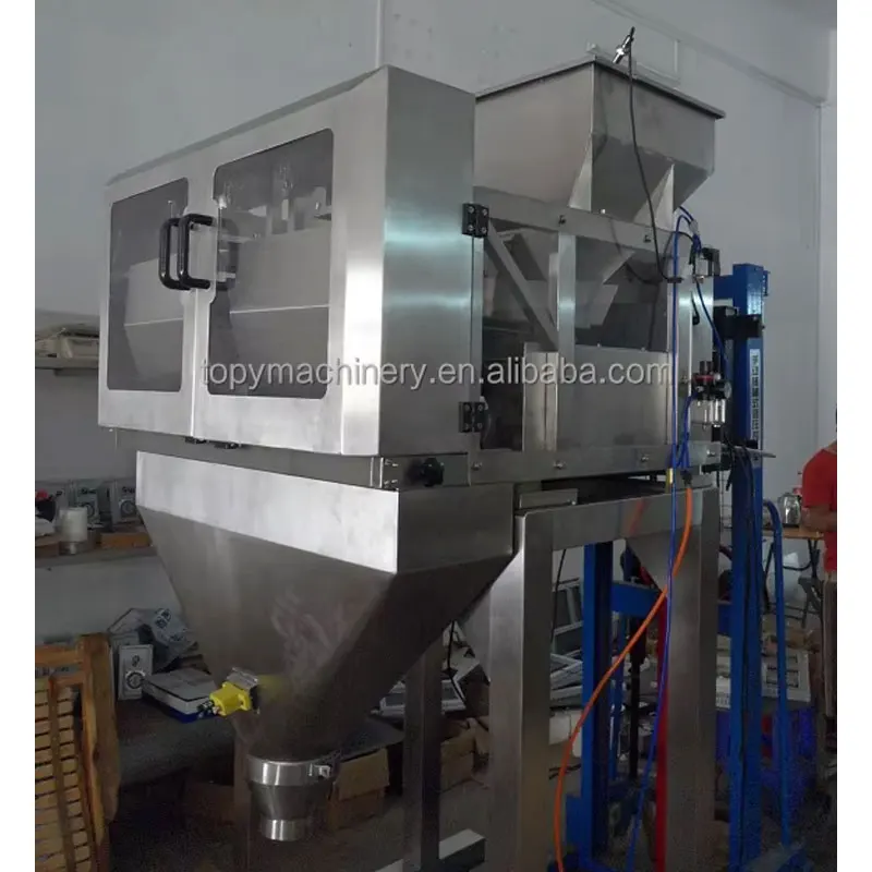 4/2 Head Vibration Semi-Automatic Linear Weigher for Food for Paper Pouch Can Chemical Industry