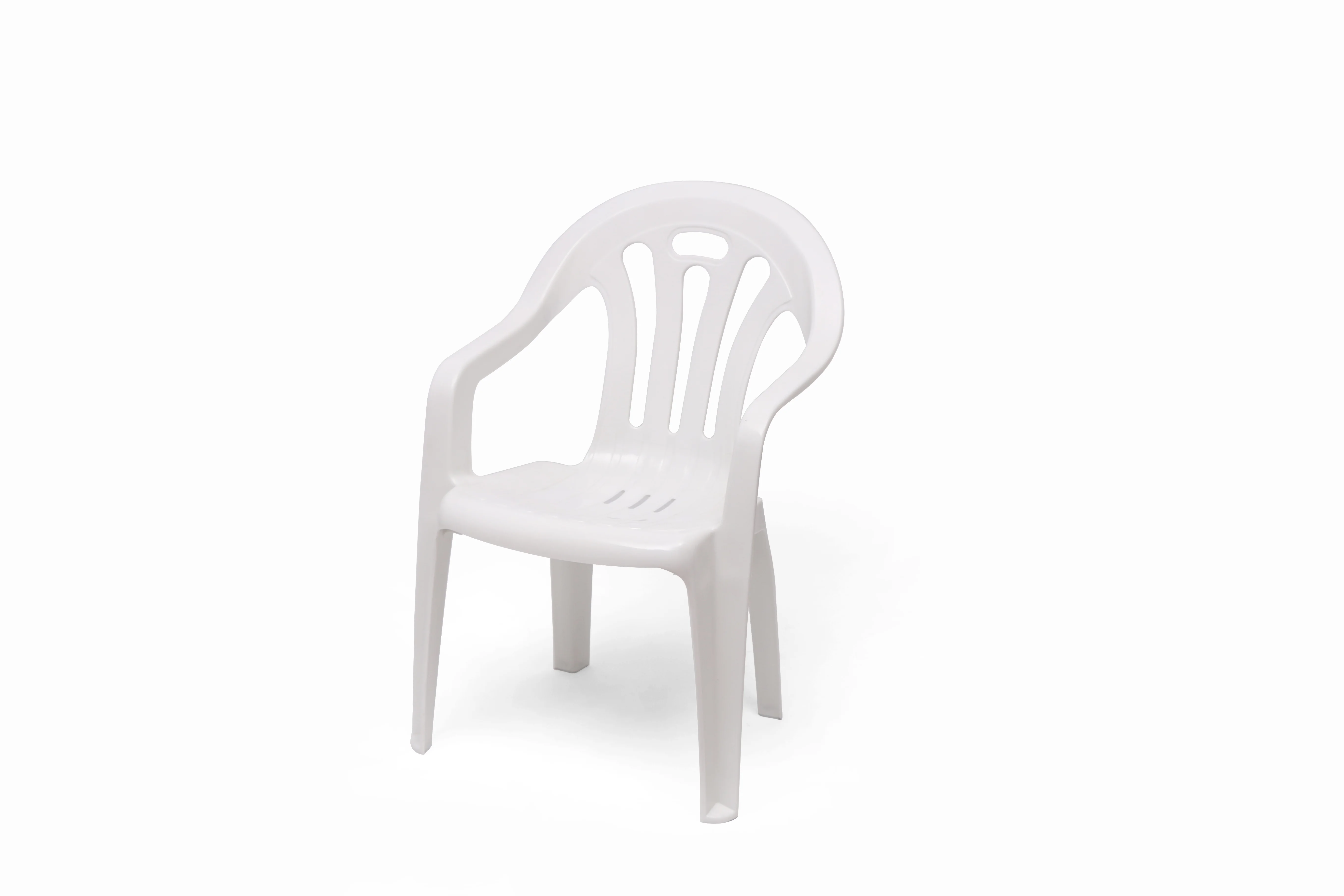 High Quality Chair Models White Plastic Chair with Arm