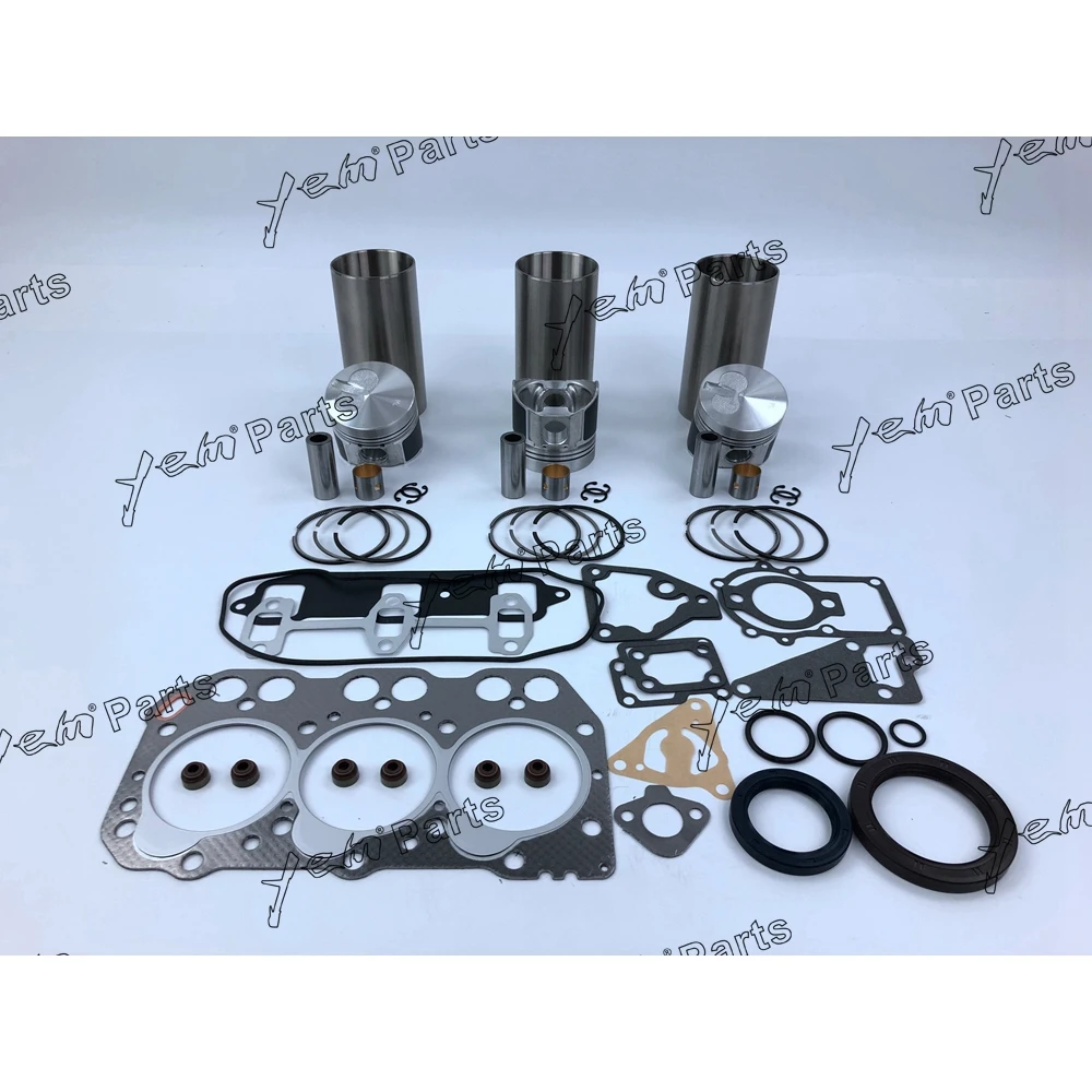 3TNA72 Rebuild Kit With Cylinder Gasket Kit Piston Rings Liner for Yanmar Diesel Engine 5