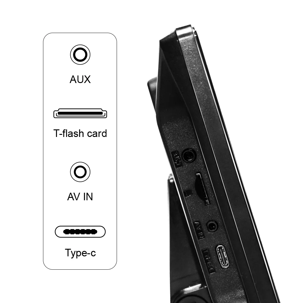 360 Reverse Backup Camera Parking Sensor System 9 Inch IPS Portable Carplay Android Auto GPS Navigation Monitor