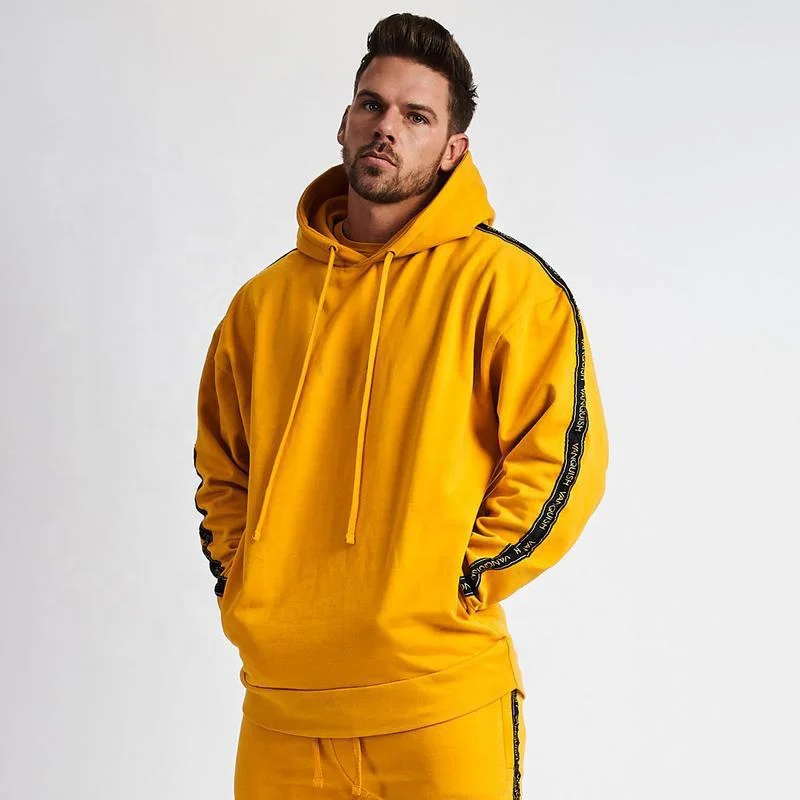 Custom High Quality Pullover Suit Hoodie Cotton French Terry Oversized Screen Printing Casual Hoodie for Men gallery 2