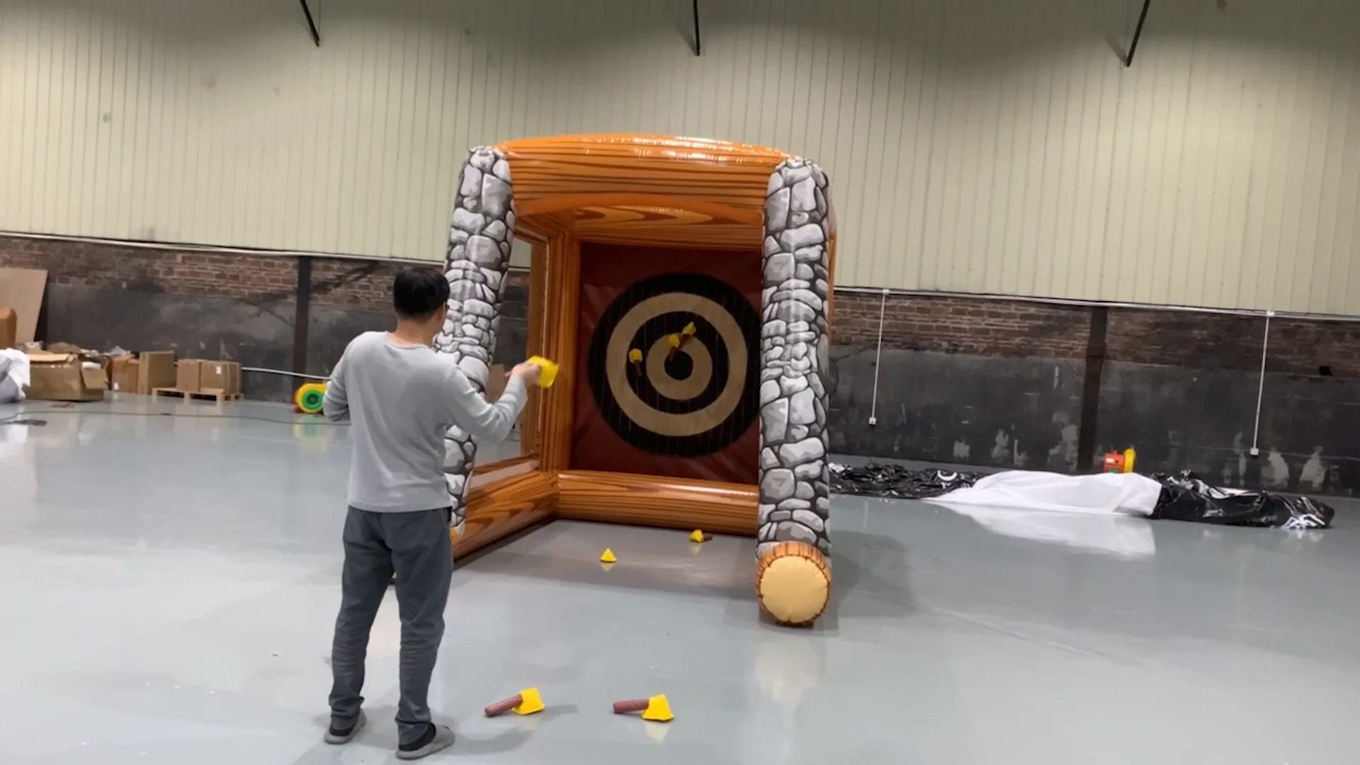 Outdoor Challenge Game Inflatable Rope Ladder Climbing Buy Inflatable