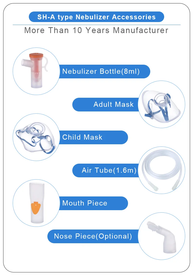 Stronghealth Nebulizer Accessories Medical Consumption Oxygen Face Mask with Connector Medical Materials & Accessories Class II manufacture