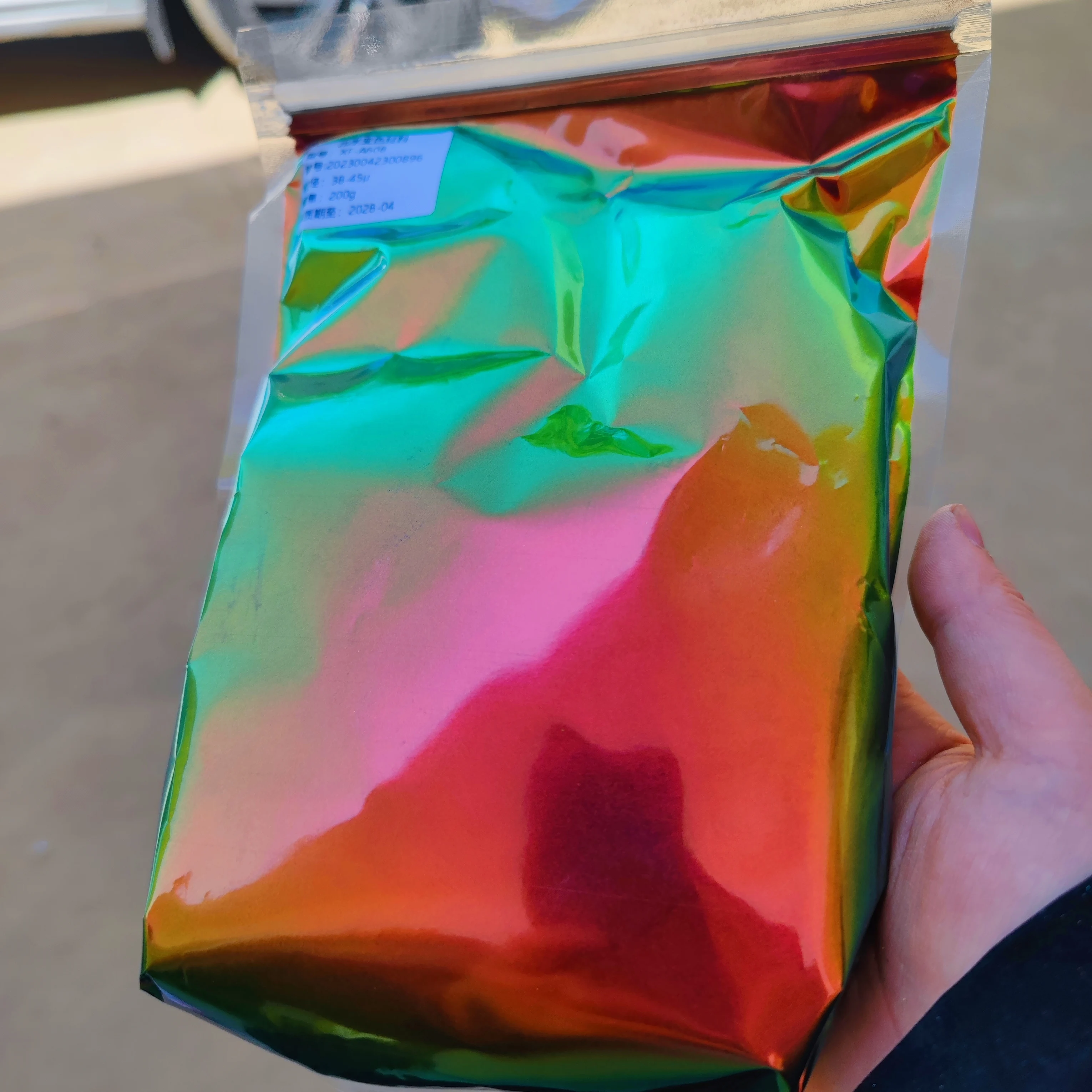 Intense Chrome Red Yellow Green Super Shifting Chameleon Pigment/colorshift Pigment for Car Paint/Watercolor/Slime/Epoxy Resin