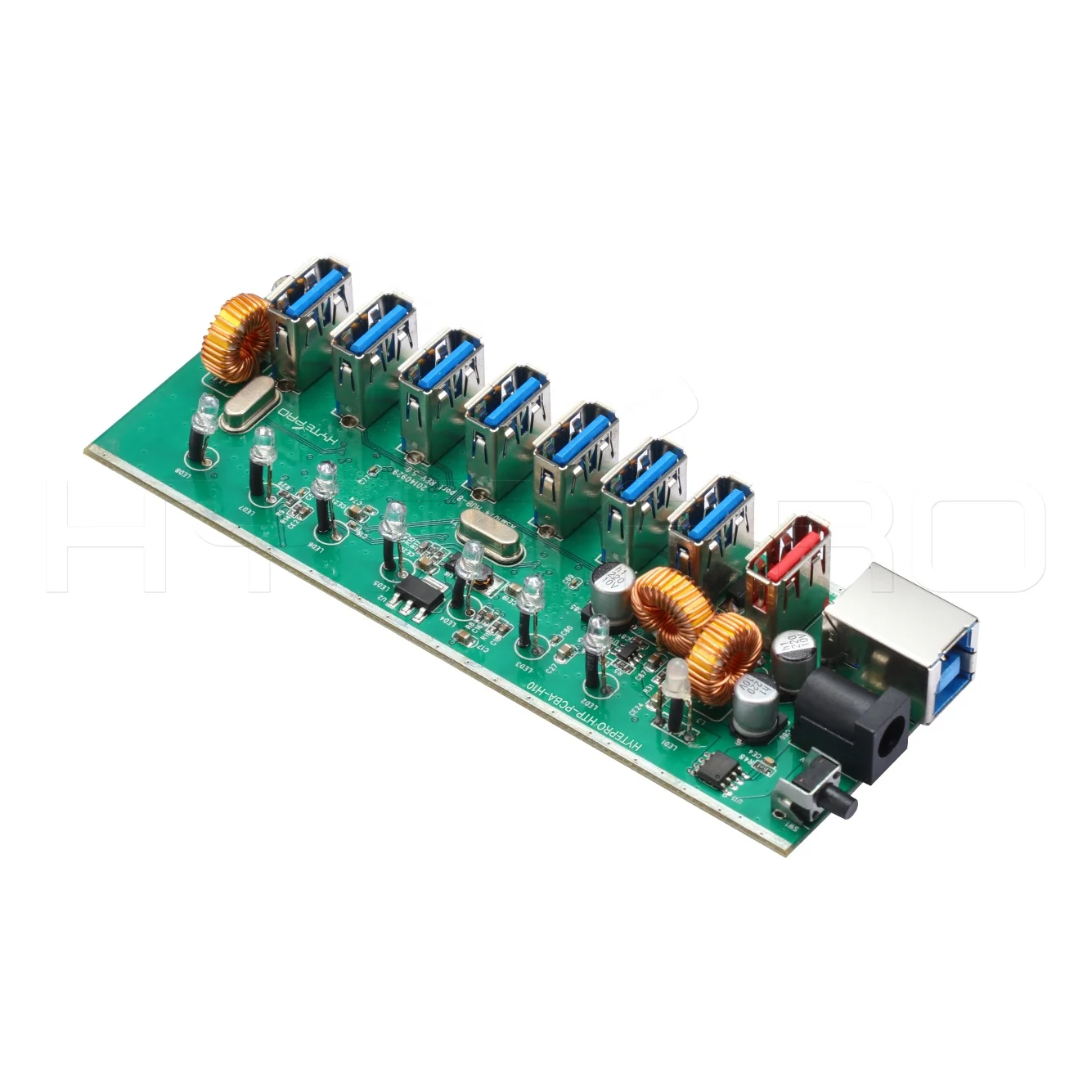 HytePro 94v0 Pcb Circuit Boards Schematic Design 8 USB Charger PCB Assembly